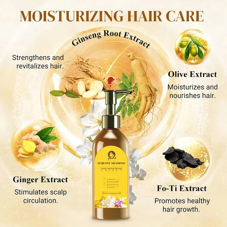 Long Lasting Natural Hair Dye Shampoo 100ML (Pack of 2)