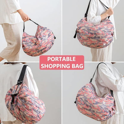 👜✨ 2-Pcs Foldable Shopping Bags | Waterproof & Reusable Travel Tote Set
